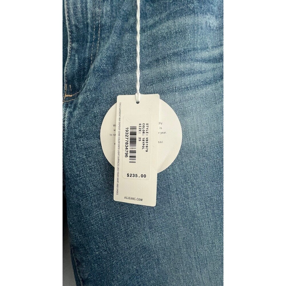 Ag Adriano Goldschmied Alexxis High Rise Straight Jeans size 25 New with tags